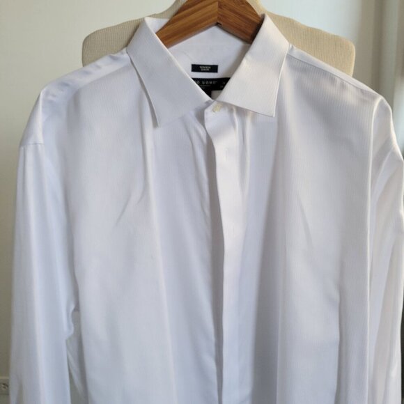 Pronto Uomo White Modern Fit Tuxedo Formal Shirt -Nordstrom (Size: Med/Lrg) - Picture 1 of 11